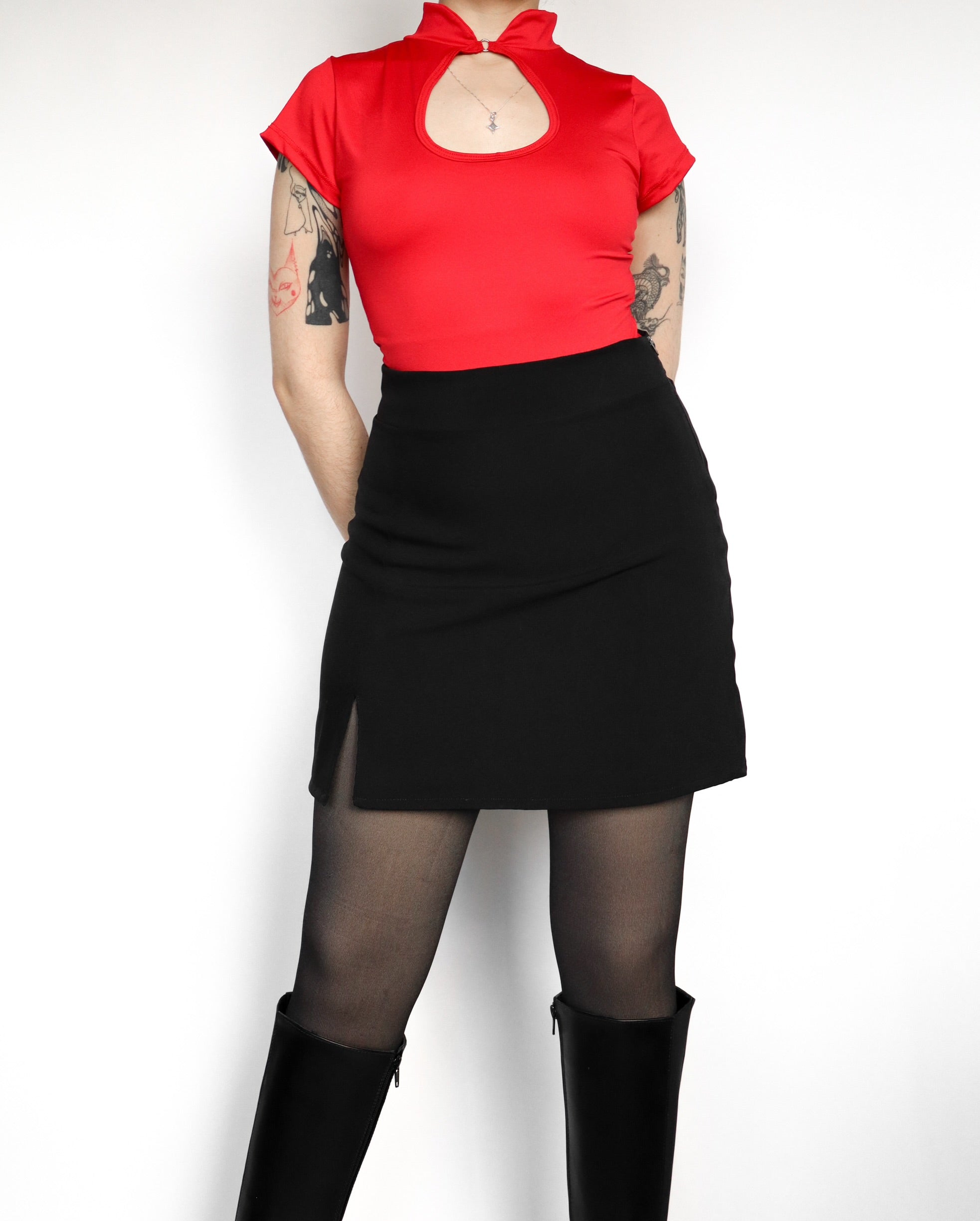 Body Qipao rojo