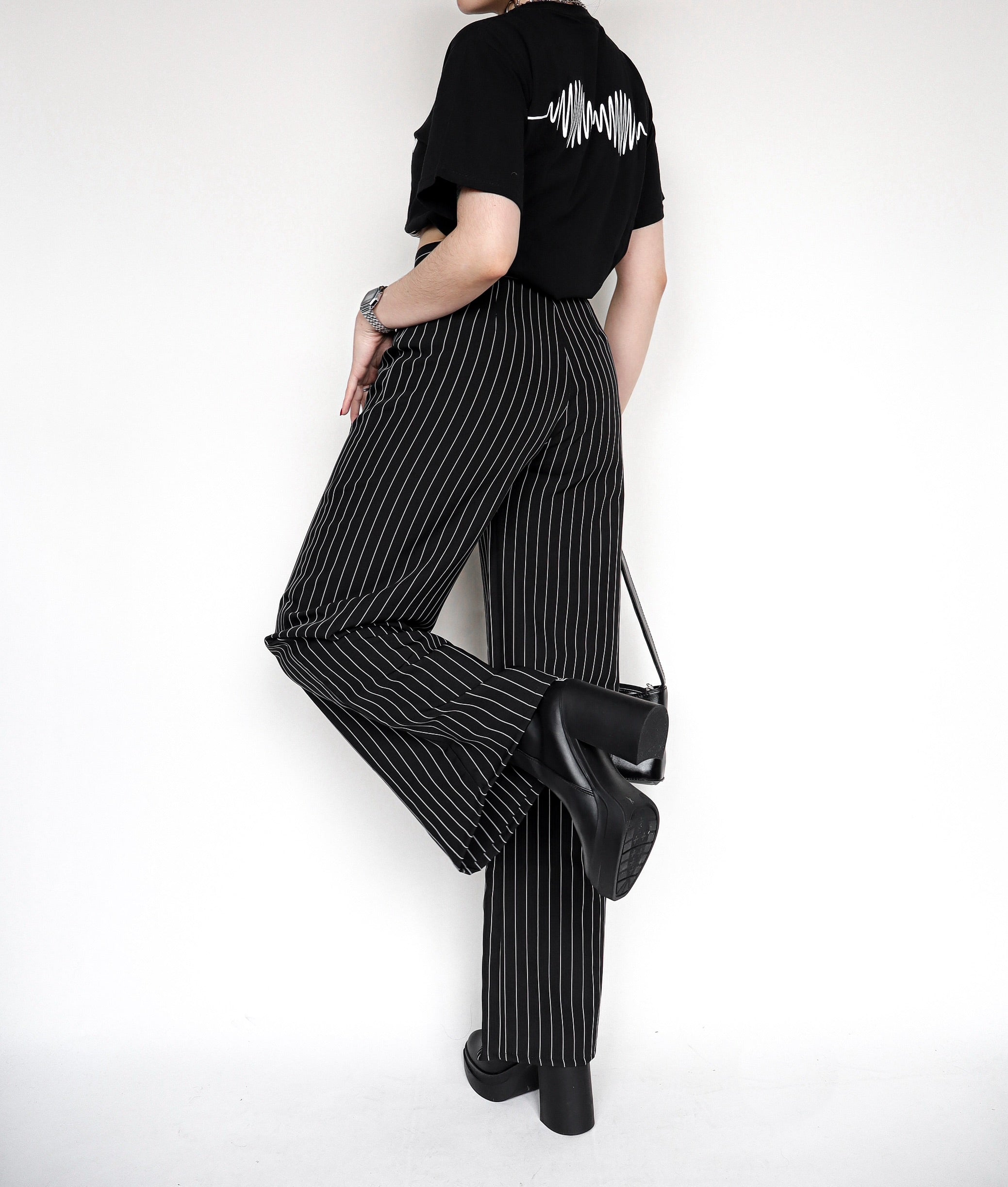 Pantalón Diva Raya Tiza negro