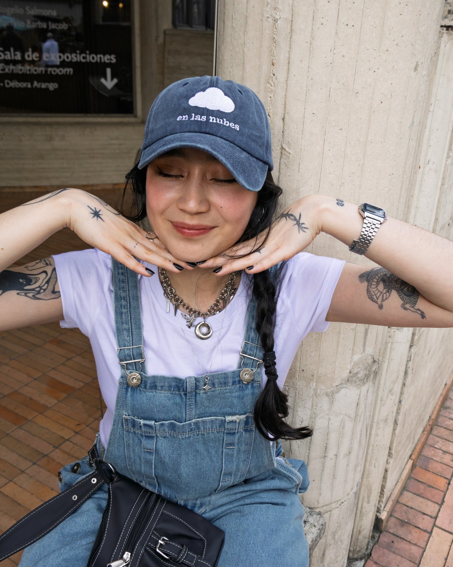 Gorra en las nubes ☁️ azul acid wash