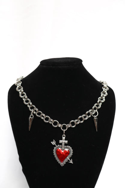 Collar de corazón Cupido