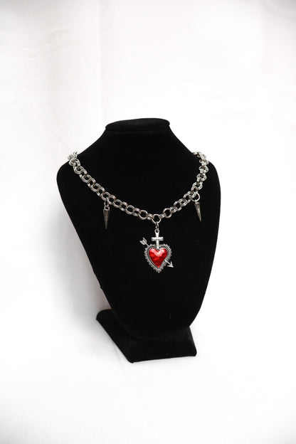 Collar de corazón Cupido