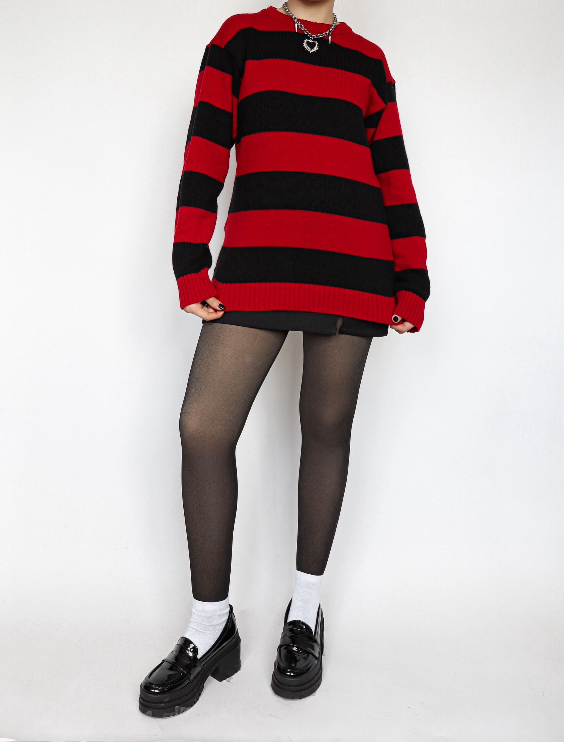 Saco Freddy largo Rojo&Negro