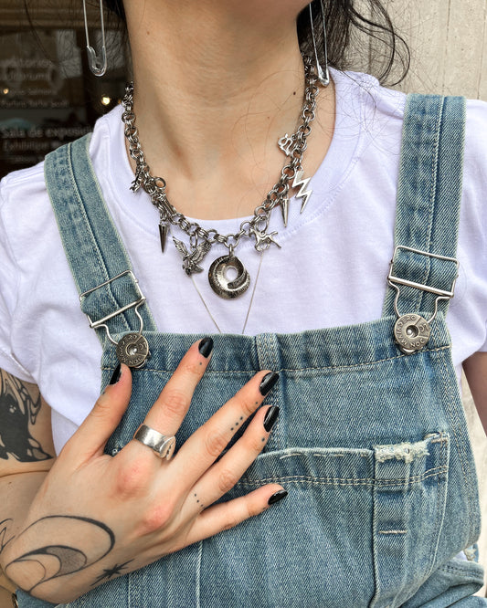 Collar de charms INTENSO silver