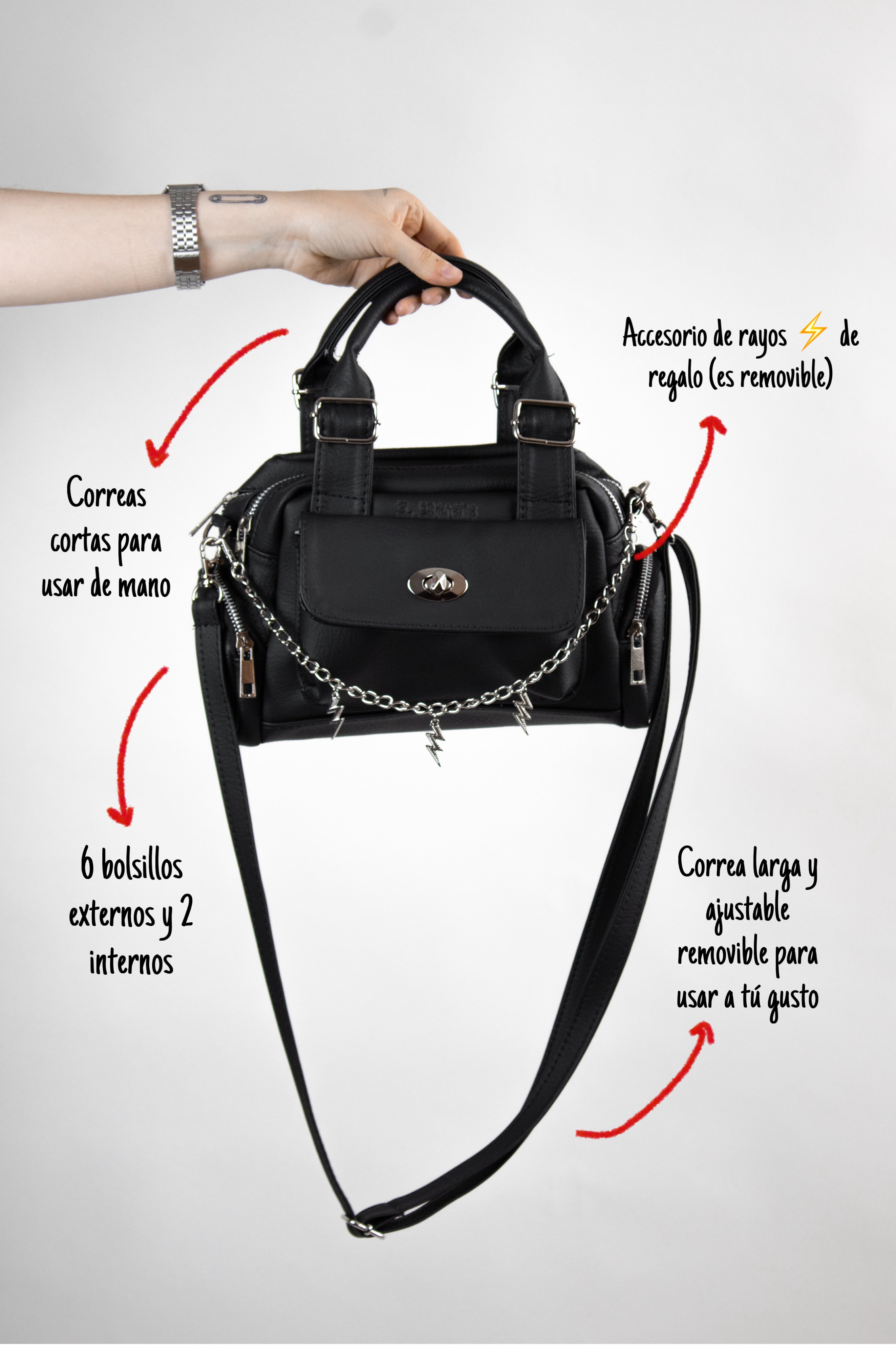 Bolso Baddy ⚡️ negro