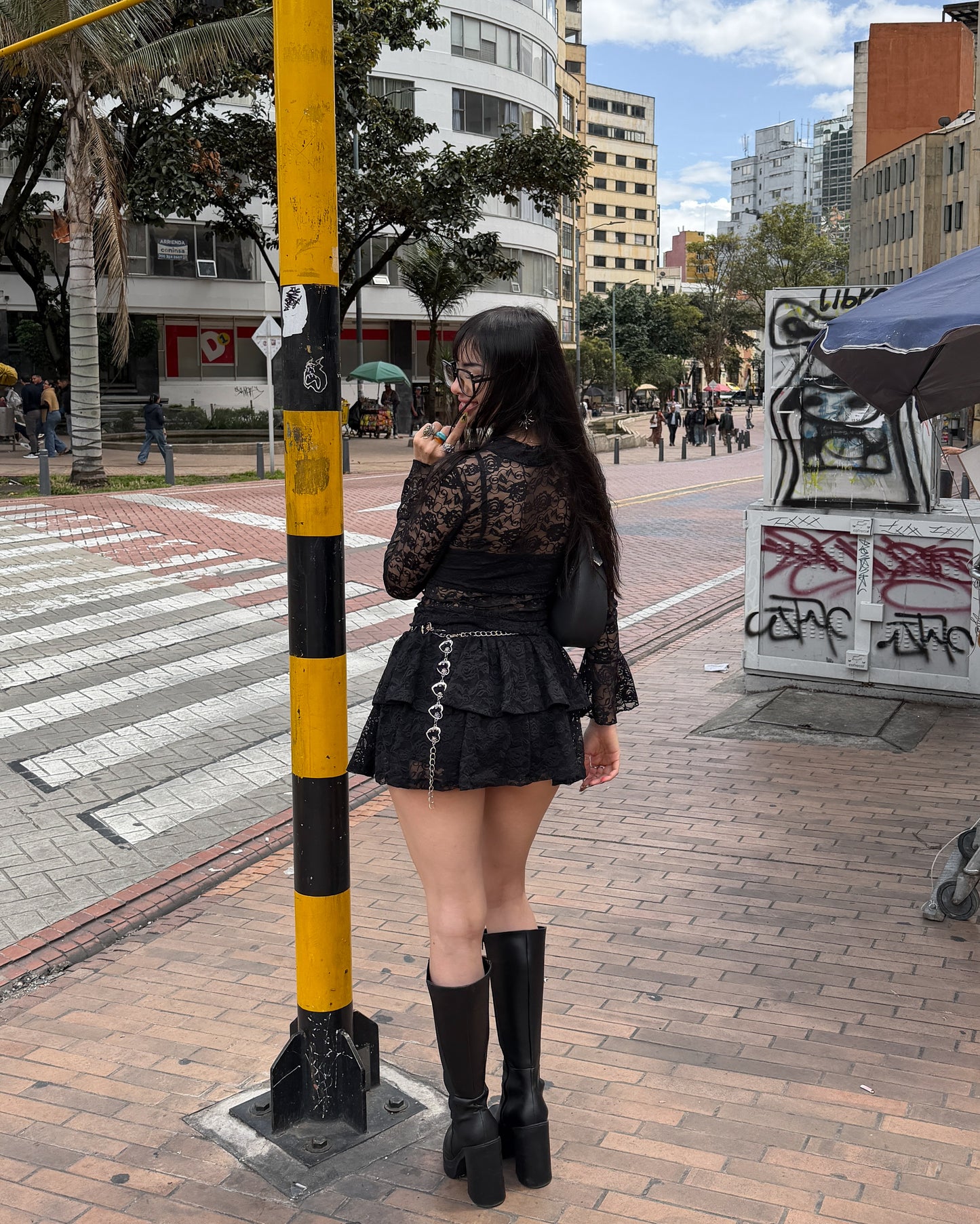 Falda Carrie tutú negra