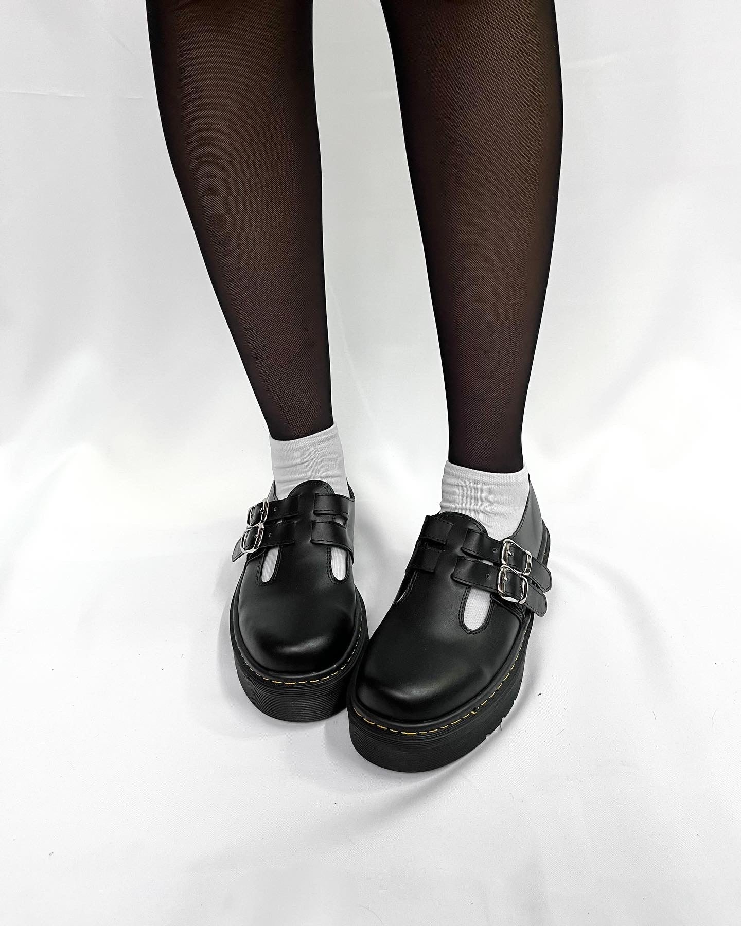 Mary jane estilo dc martens doble hebilla
