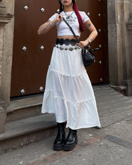 Falda Witchy ✨ blanca