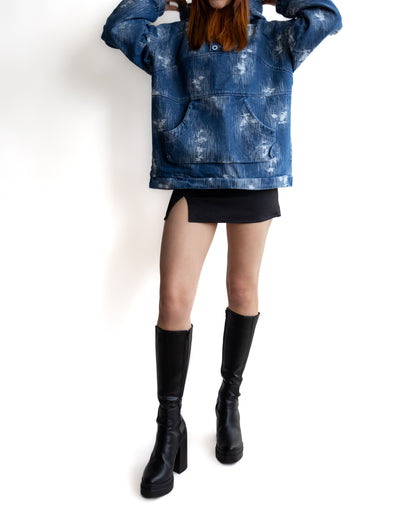 Hoodie HARD denim azul ⭑ EDICIÓN LIMITADA ⭑