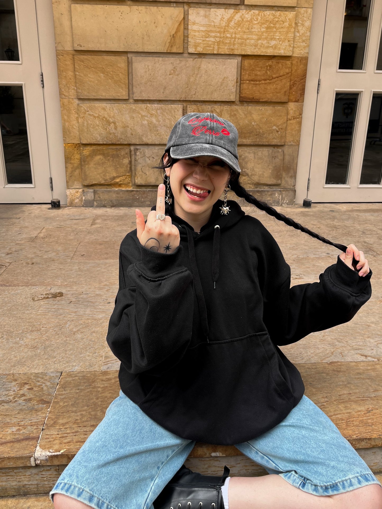 Gorra Supérame P*rra 💋 acid wash