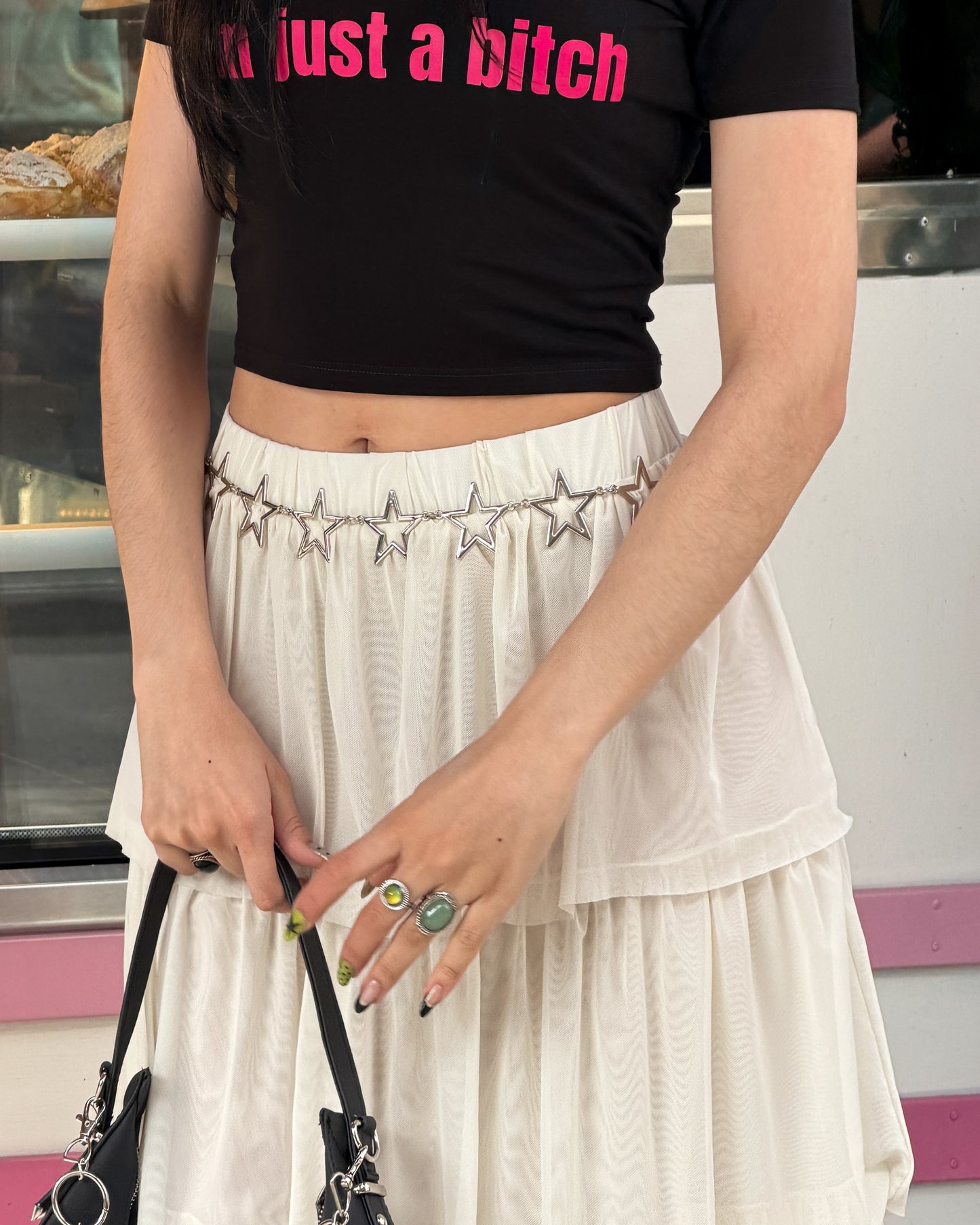 Falda larga Carrie cream