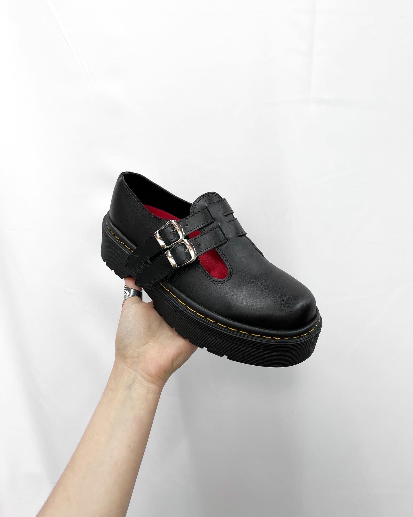 Mary jane estilo dc martens doble hebilla