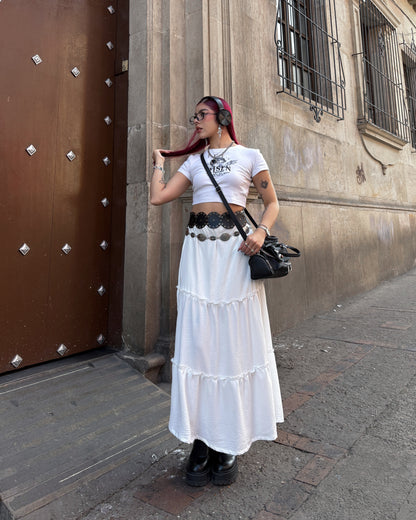 Falda Witchy ✨ blanca
