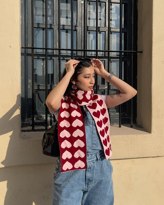 Bufanda LOVER tejida