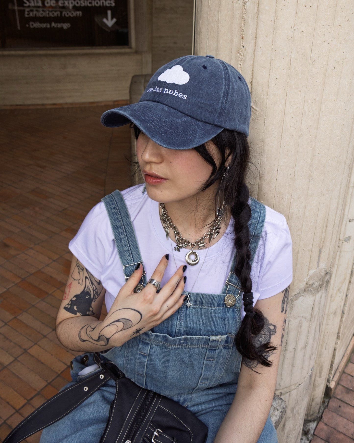 Gorra en las nubes ☁️ azul acid wash