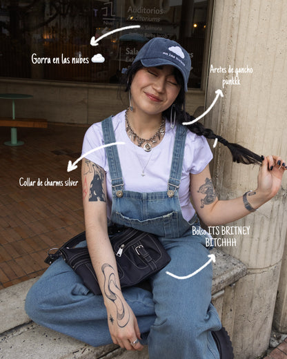 Gorra en las nubes ☁️ azul acid wash