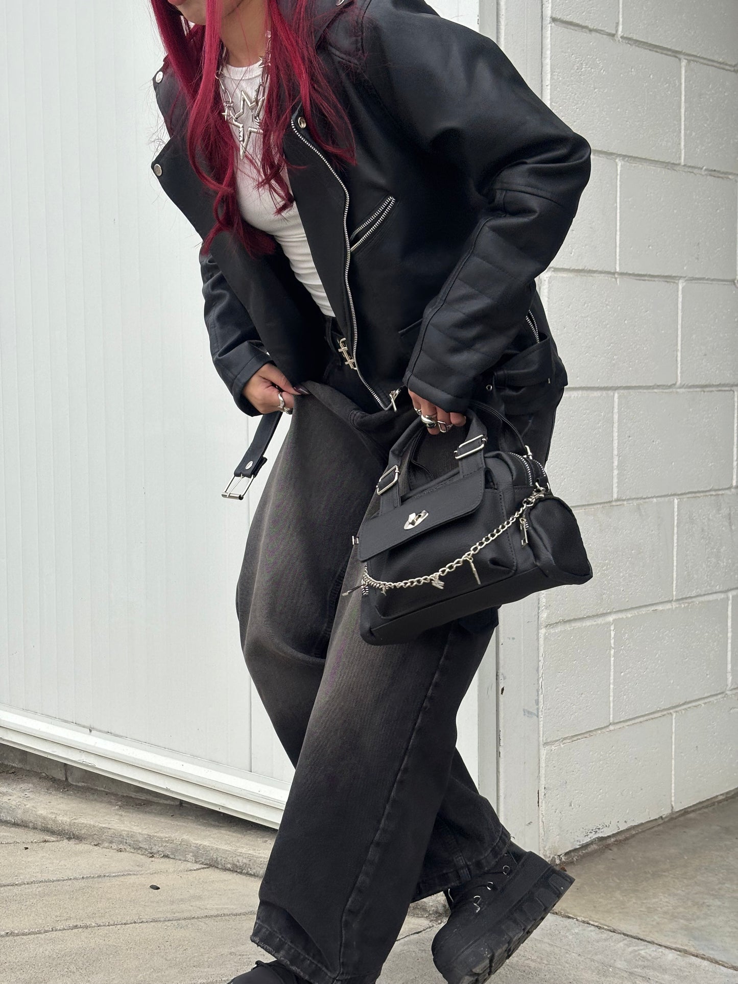 Jean Extra Baggy negro lavado