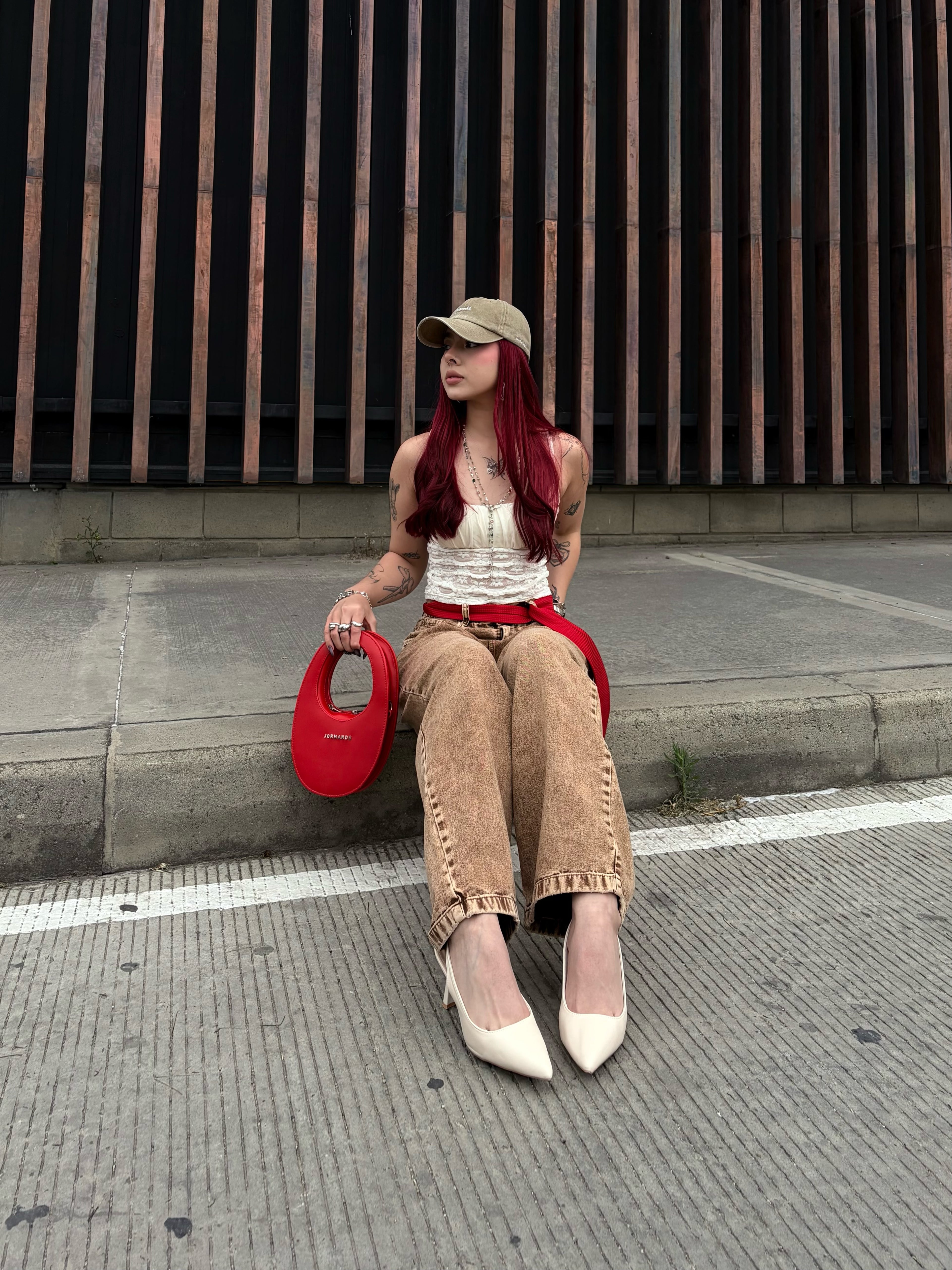 Jeans Baggy Barrel cobre acid wash