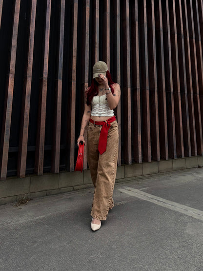 Jeans Baggy Barrel cobre acid wash