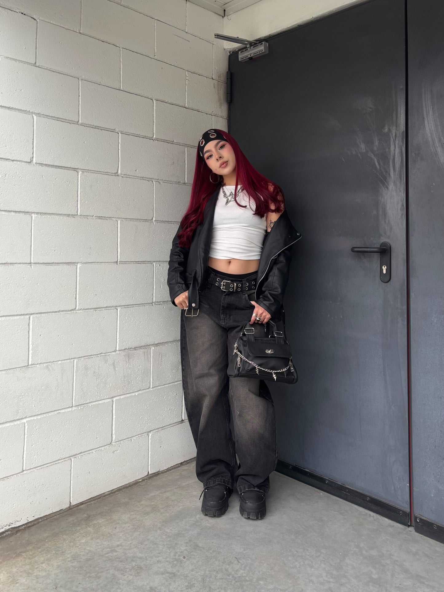 Jean Extra Baggy negro lavado
