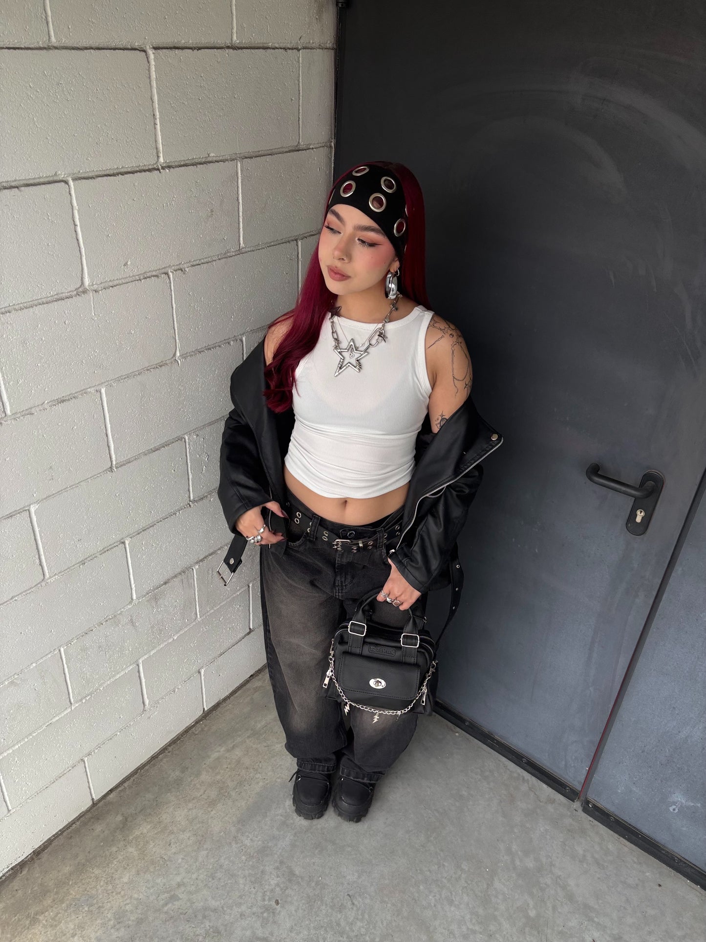 Jean Extra Baggy negro lavado