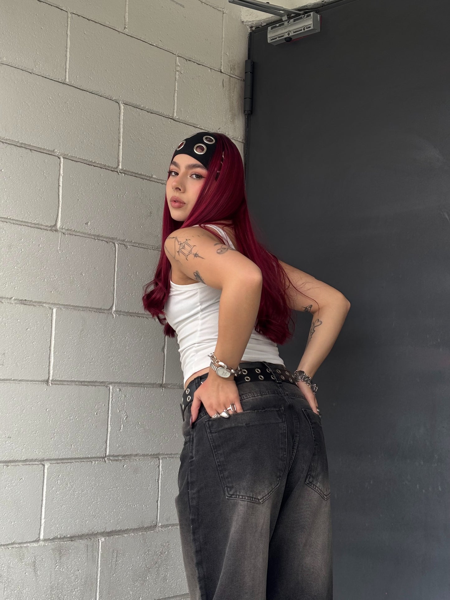 Jean Extra Baggy negro lavado