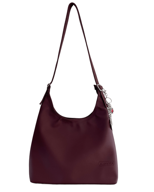 Tote bag de cuero vino