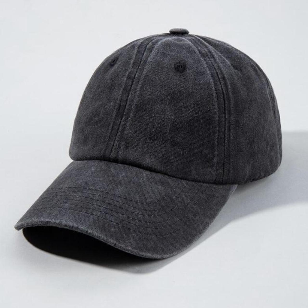Gorra BASIC negra acid wash