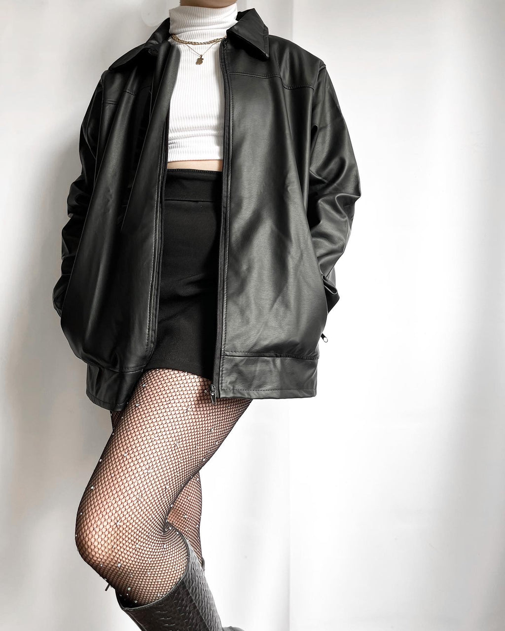 Chaqueta vintage bby negra