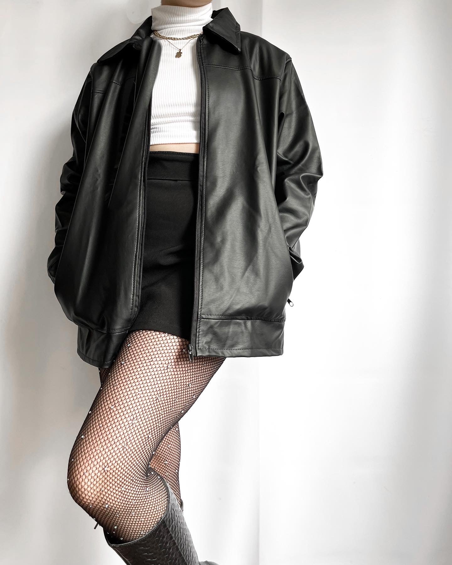 Chaqueta vintage bby negra