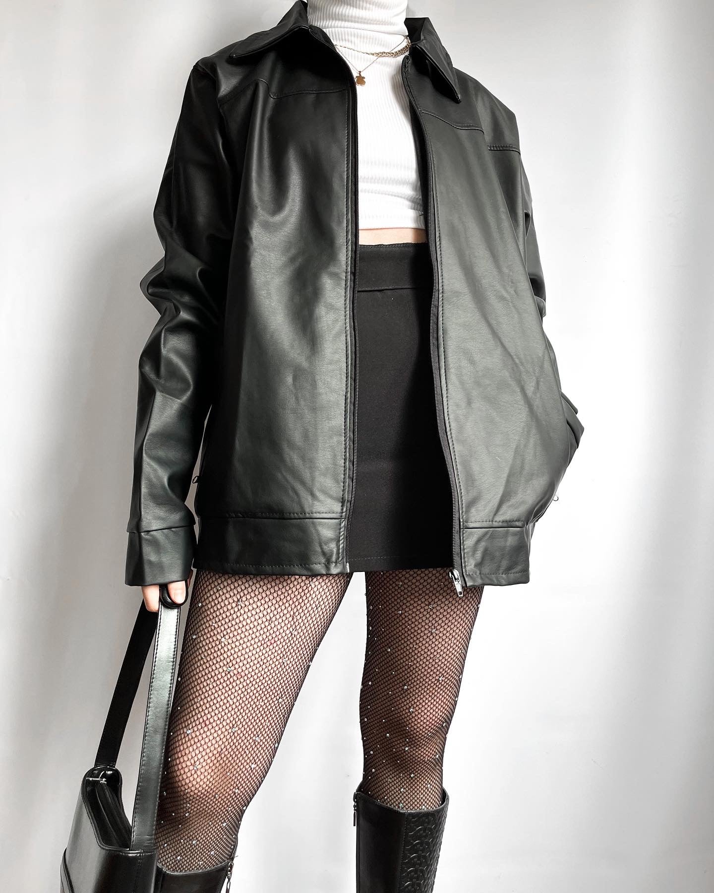 Chaqueta vintage bby negra