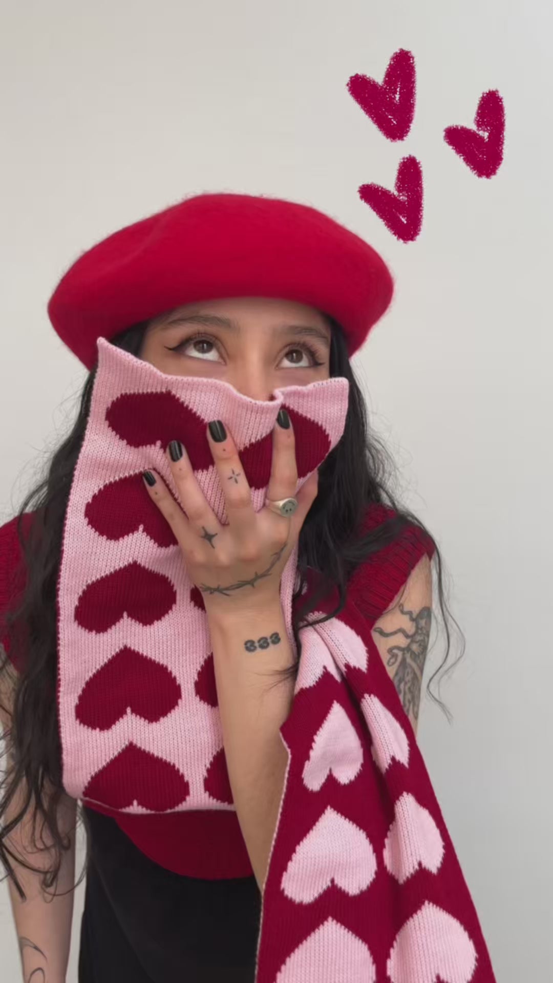 Bufanda LOVER tejida