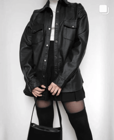 Camisa cuerotex negra