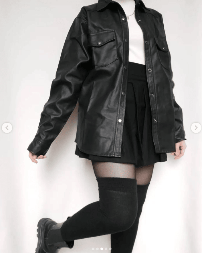 Camisa cuerotex negra