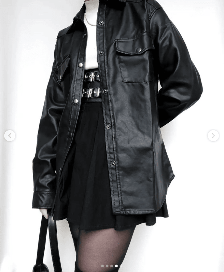Camisa cuerotex negra