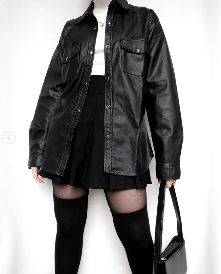 Camisa cuerotex negra